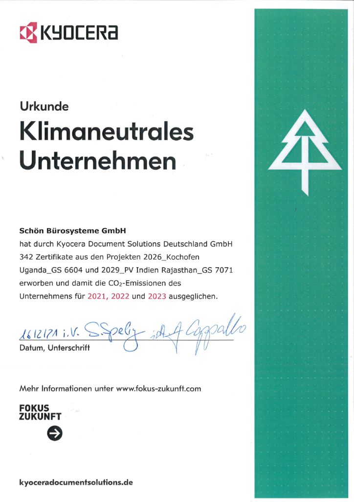 thumbnail of Klimaneutrales Unternehmen 2021 bis 2023